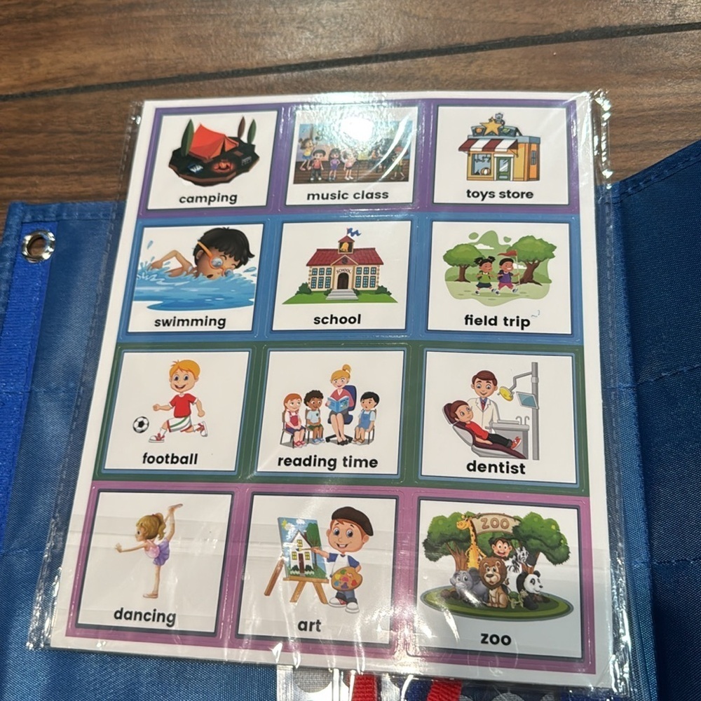 1pc Reusable Daily Schedule Visual Time Table, Routine Work Plan With 70 Picture - Picture 9 of 10